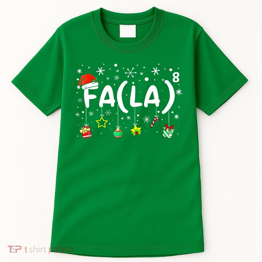 Women Fa (La)8 Funny Christmas Santa Fa La Math Teacher Gift Tall T-Shirt