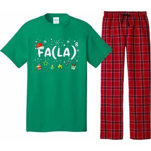 Women Fa (La)8 Funny Christmas Santa Fa La Math Teacher Gift Pajama Set