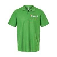 Women Fa (La)8 Funny Christmas Santa Fa La Math Teacher Gift Softstyle Adult Sport Polo