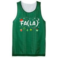 Women Fa (La)8 Funny Christmas Santa Fa La Math Teacher Gift Mesh Reversible Basketball Jersey Tank