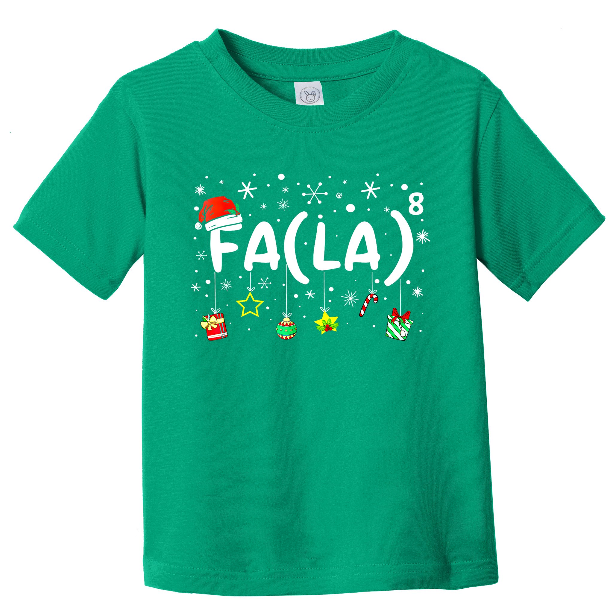 Women Fa (La)8 Funny Christmas Santa Fa La Math Teacher Gift Toddler T-Shirt