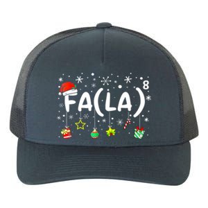 Women Fa (La)8 Funny Christmas Santa Fa La Math Teacher Gift Yupoong Adult 5-Panel Trucker Hat