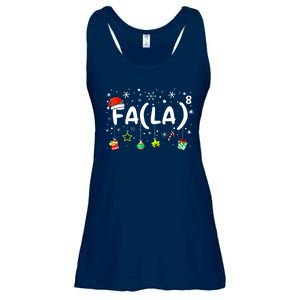 Women Fa (La)8 Funny Christmas Santa Fa La Math Teacher Gift Ladies Essential Flowy Tank