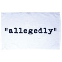 Womens Funny Lawyer Gifts For Men Women Allegedly Attorney Microfiber Hand Towel