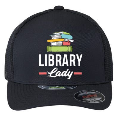 Women Funny Library Lady Librarian Library Assistant Flexfit Unipanel Trucker Cap