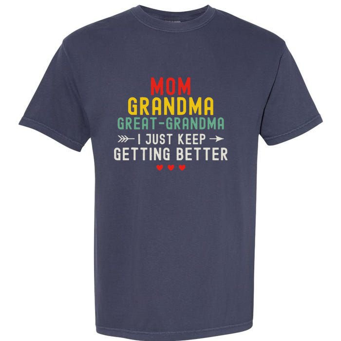 Women Funny Mom Grandma Great Grandma For Mothers Day Garment-Dyed Heavyweight T-Shirt