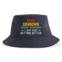 Women Funny Mom Grandma Great Grandma For Mothers Day Sustainable Bucket Hat