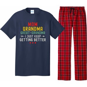 Women Funny Mom Grandma Great Grandma For Mothers Day Pajama Set