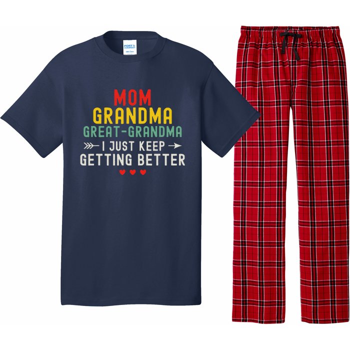 Women Funny Mom Grandma Great Grandma For Mothers Day Pajama Set