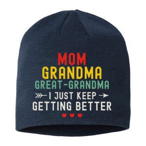 Women Funny Mom Grandma Great Grandma For Mothers Day Sustainable Beanie