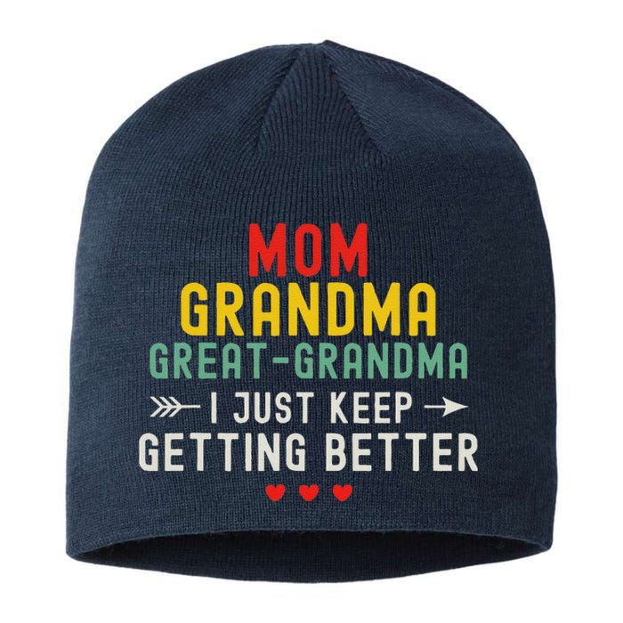 Women Funny Mom Grandma Great Grandma For Mothers Day Sustainable Beanie