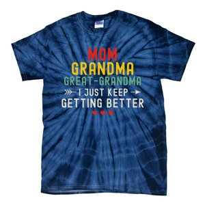 Women Funny Mom Grandma Great Grandma For Mothers Day Tie-Dye T-Shirt