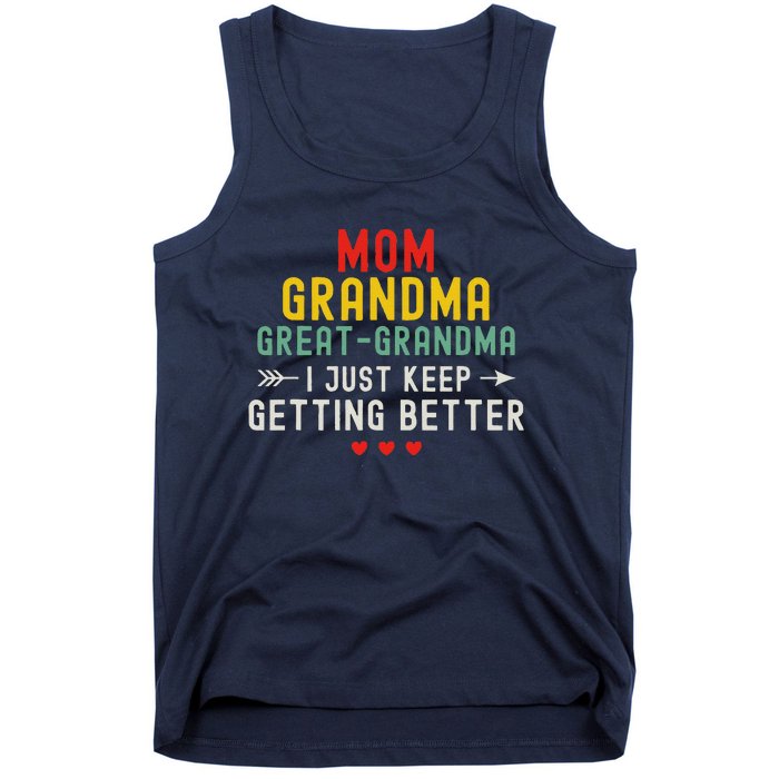 Women Funny Mom Grandma Great Grandma For Mothers Day Tank Top