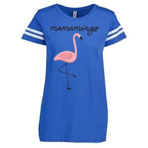 Wo Flamingo Mom Mamamingo Party Mothers Day VNeck Enza Ladies Jersey Football T-Shirt