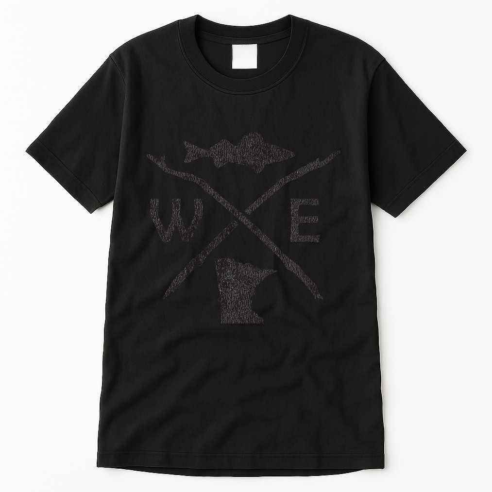 Walleye Fishing Minnesota Walleye Fishing Compass Gift Tall T-Shirt
