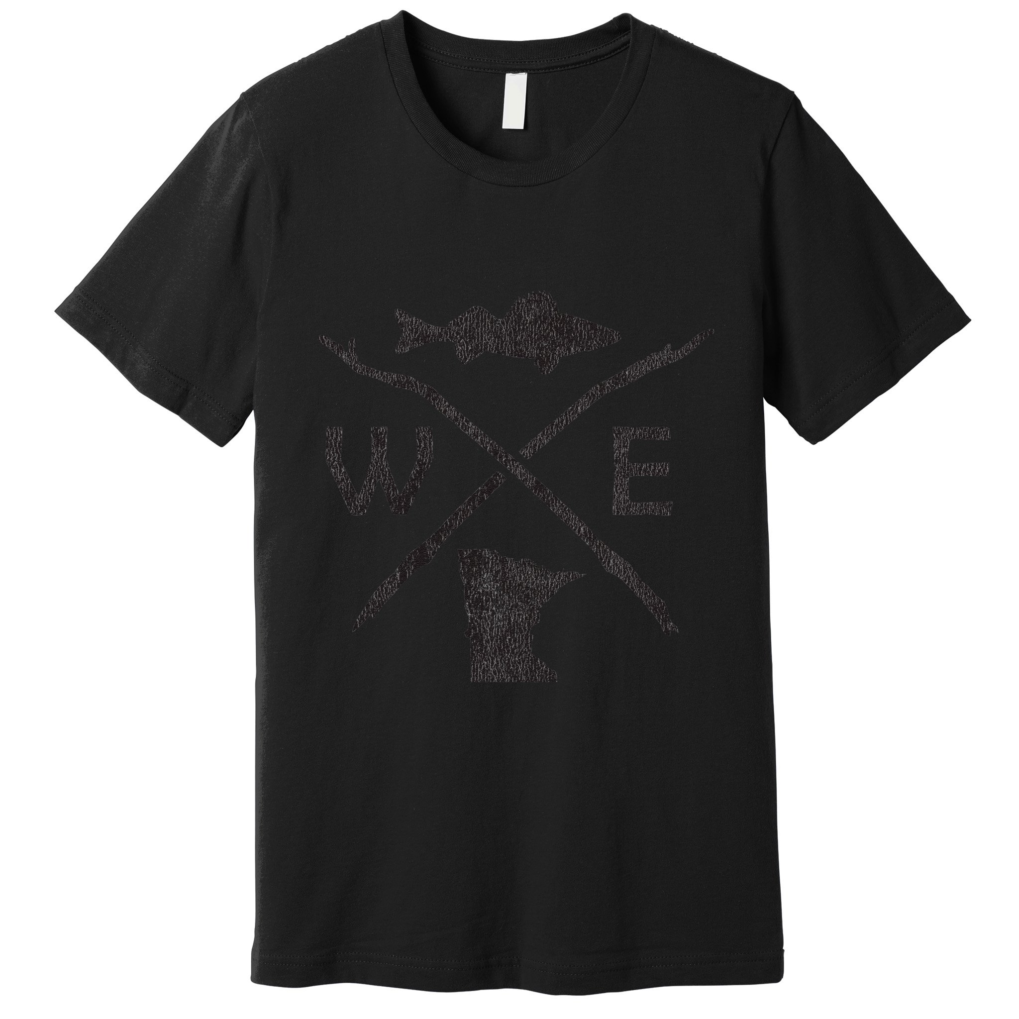 Walleye Fishing Minnesota Walleye Fishing Compass Gift Premium T-Shirt
