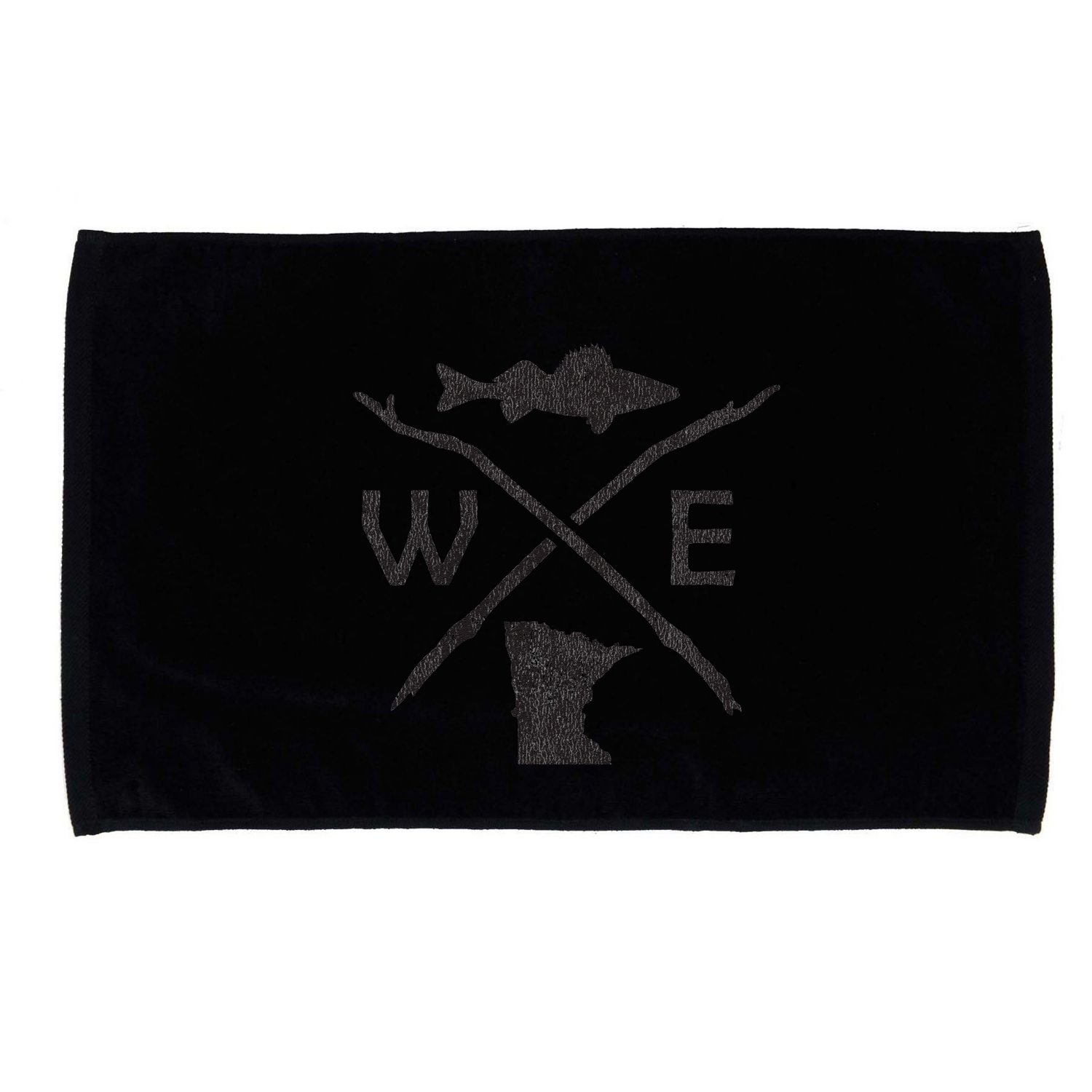 Walleye Fishing Minnesota Walleye Fishing Compass Gift Microfiber Hand Towel
