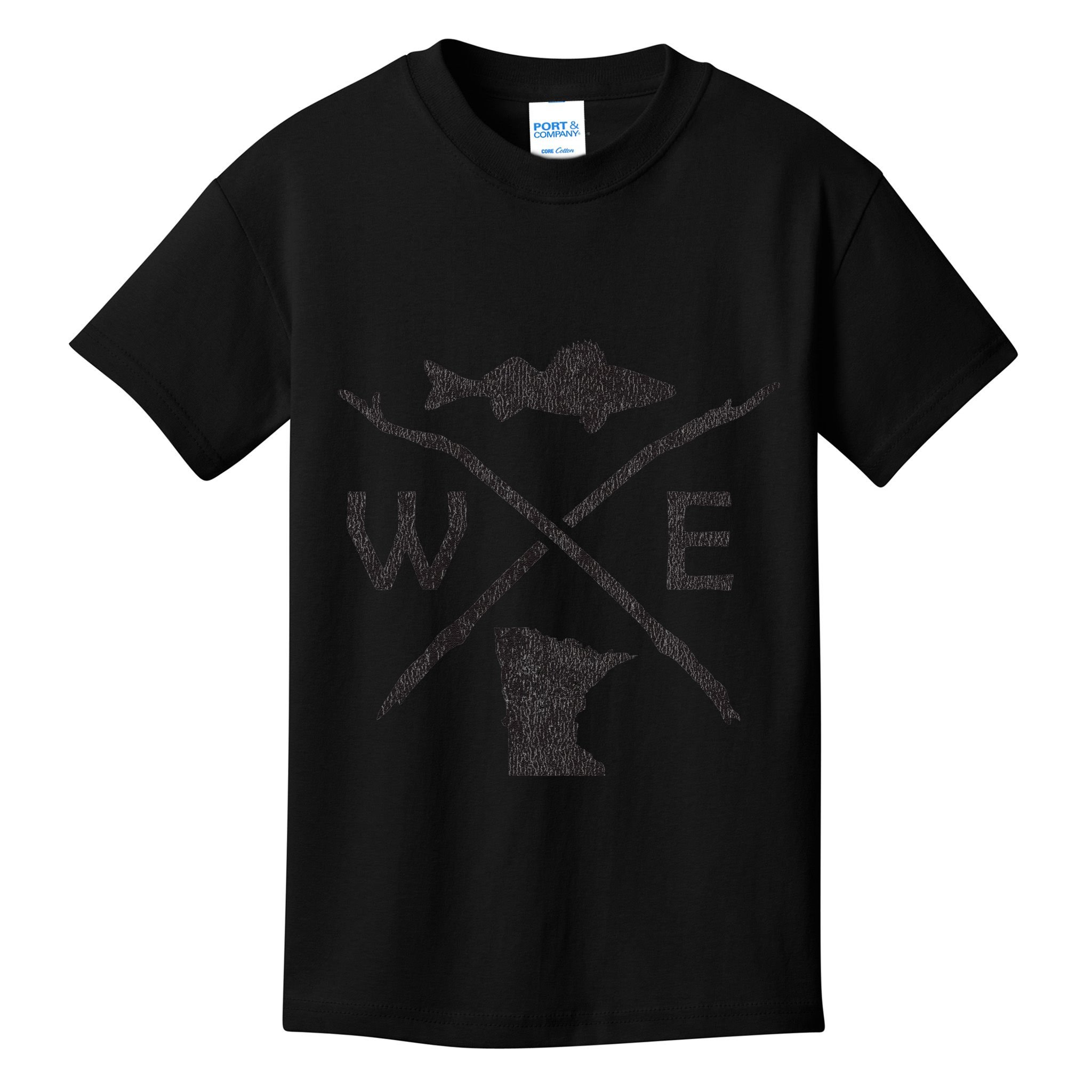 Walleye Fishing Minnesota Walleye Fishing Compass Gift Kids T-Shirt