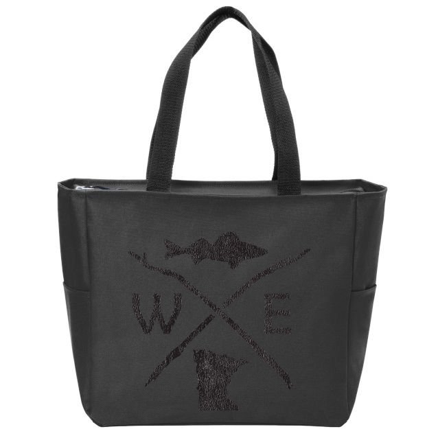 Walleye Fishing Minnesota Walleye Fishing Compass Gift Zip Tote Bag