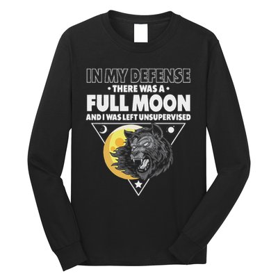Werewolf Full Moon Werewolf Long Sleeve Shirt