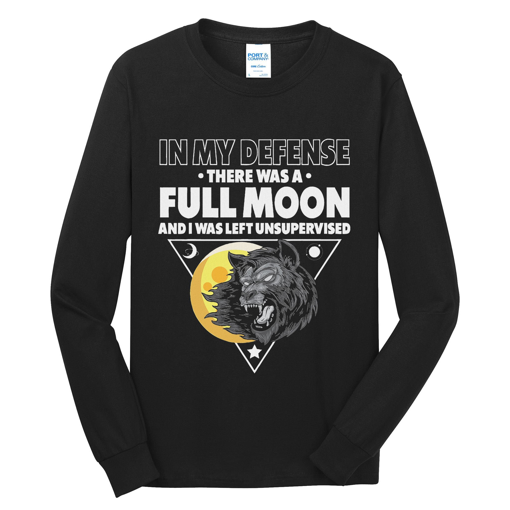 Werewolf Full Moon Werewolf Tall Long Sleeve T-Shirt
