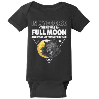 Werewolf Full Moon Werewolf Baby Bodysuit