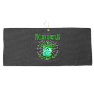 Welcome Foolish Mortals Hatbox Ghost I Am Your Ghost Host Large Microfiber Waffle Golf Towel