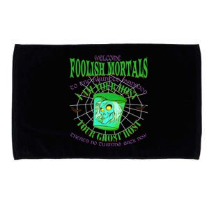 Welcome Foolish Mortals Hatbox Ghost I Am Your Ghost Host Microfiber Hand Towel