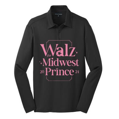 Walz For Midwest Prince Silk Touch Performance Long Sleeve Polo