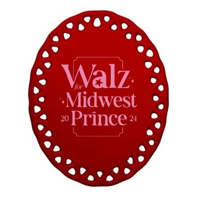 Walz For Midwest Prince Ceramic Oval Ornament