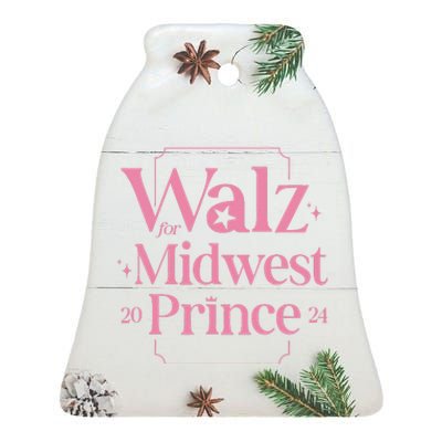 Walz For Midwest Prince Ceramic Bell Ornament