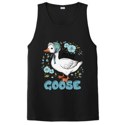 Women Floral Mimi Goose Mom Mothers Day Silly Goose Family PosiCharge Competitor Tank