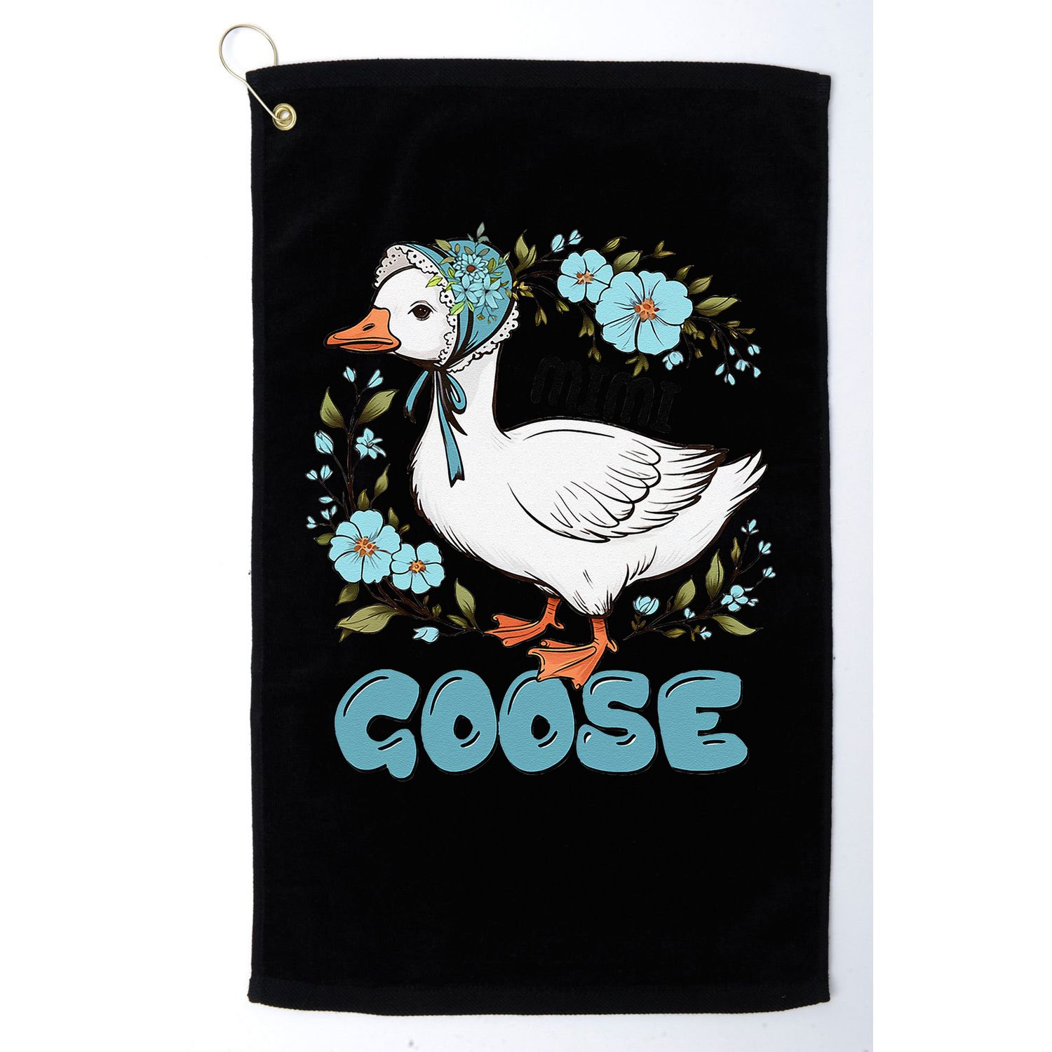 Women Floral Mimi Goose Mom Mothers Day Silly Goose Family Golf Towel