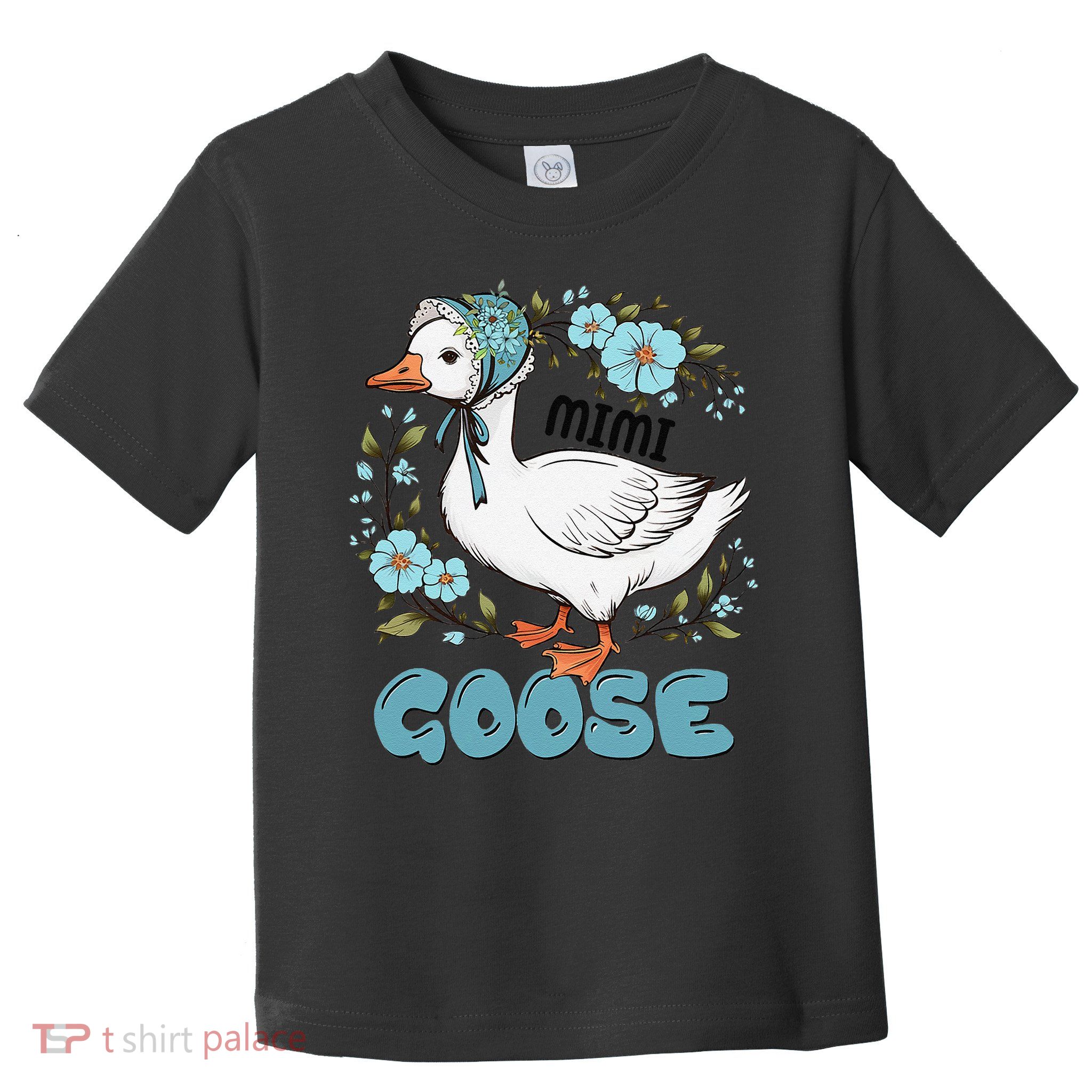 Women Floral Mimi Goose Mom Mothers Day Silly Goose Family Toddler T-Shirt