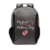 Wo First Mothers Day Mothers Day Pregnancy Announcement Vector Backpack