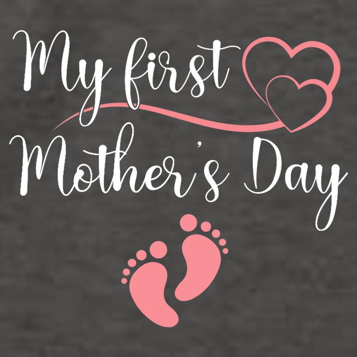 Wo First Mothers Day Mothers Day Pregnancy Announcement Vector Backpack