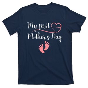 Wo First Mothers Day Mothers Day Pregnancy Announcement T-Shirt