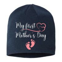 Wo First Mothers Day Mothers Day Pregnancy Announcement Sustainable Beanie