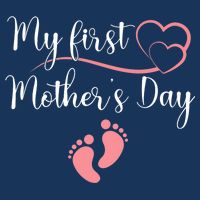 Wo First Mothers Day Mothers Day Pregnancy Announcement 16 in Basic Backpack