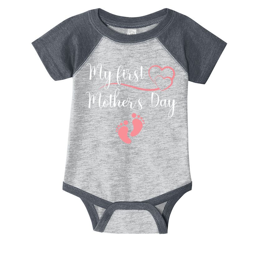 Wo First Mothers Day Mothers Day Pregnancy Announcement Infant Baby Jersey Bodysuit