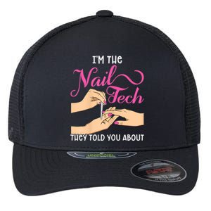 Womens Funny Manicurist Pedicurist For Nail Artists And Beauticians Flexfit Unipanel Trucker Cap