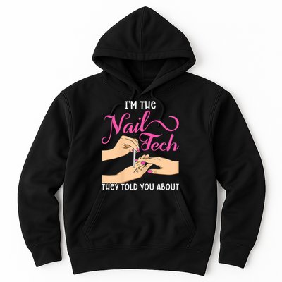 Womens Funny Manicurist Pedicurist For Nail Artists And Beauticians Hoodie