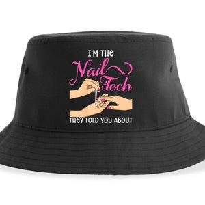 Womens Funny Manicurist Pedicurist For Nail Artists And Beauticians Sustainable Bucket Hat