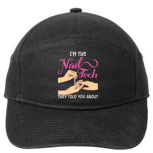 Womens Funny Manicurist Pedicurist For Nail Artists And Beauticians 7-Panel Snapback Hat