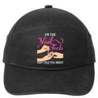 Womens Funny Manicurist Pedicurist For Nail Artists And Beauticians 7-Panel Snapback Hat