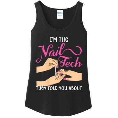 Womens Funny Manicurist Pedicurist For Nail Artists And Beauticians Ladies Essential Tank