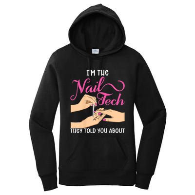 Womens Funny Manicurist Pedicurist For Nail Artists And Beauticians Women's Pullover Hoodie