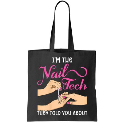 Womens Funny Manicurist Pedicurist For Nail Artists And Beauticians Bag