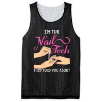 Womens Funny Manicurist Pedicurist For Nail Artists And Beauticians Mesh Reversible Basketball Jersey Tank