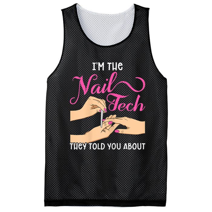 Womens Funny Manicurist Pedicurist For Nail Artists And Beauticians Mesh Reversible Basketball Jersey Tank